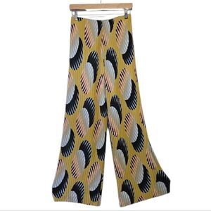 Solace London Zoya Pleated Wide Leg Trouser‎ Pants Size 4